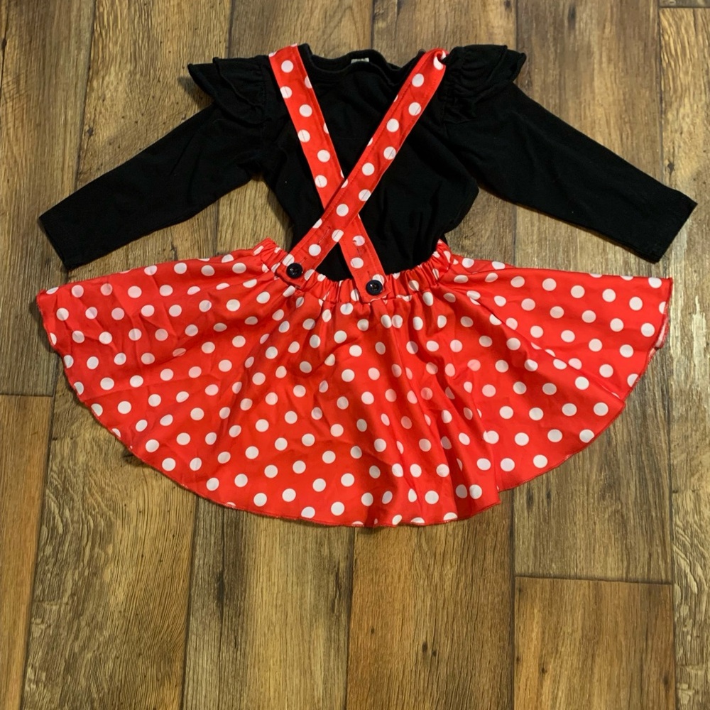 Polka Dot Red & Black Kids Costume